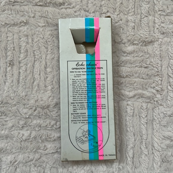 Rare Vintage Echo Chain Whistle Key Finder Key Tracer in original packaging - Picture 5 of 16